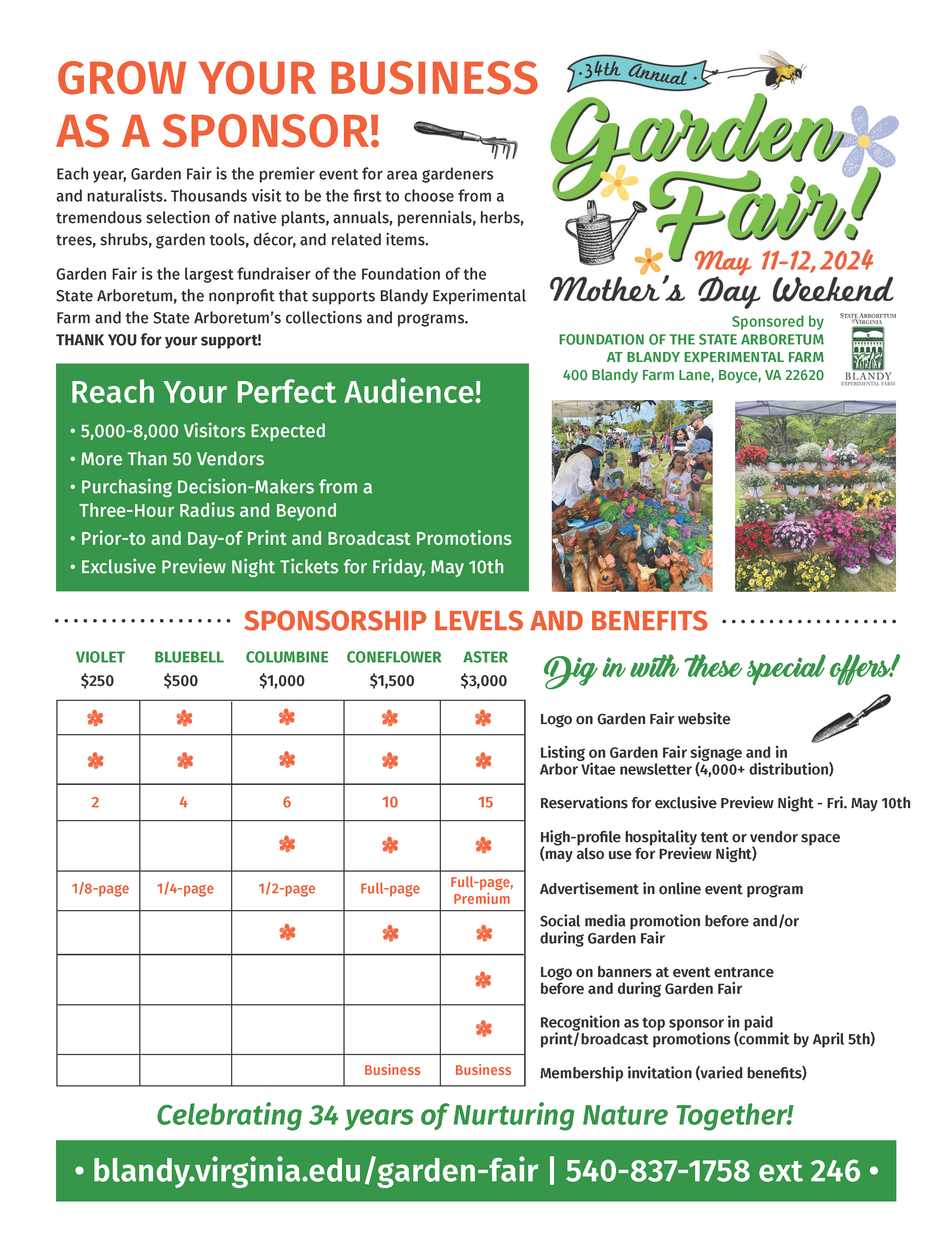 2024 Garden Fair Sponsorship  Form 